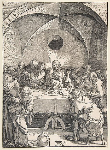 The Last Supper 1510-Albrecht Dürer ,16x12
