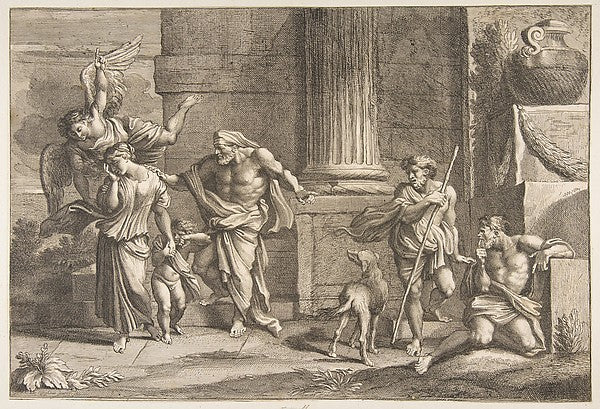 Biblical Subject 18th cent-Anonymous, Italian, 18th cent, Afte,  Poster Print