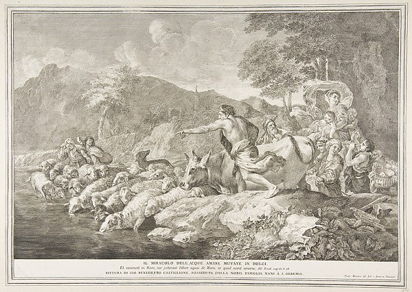 Il Miracolo delle Acque Amare Mutate in Dolci 18th cent-Pietro,  Poster Print