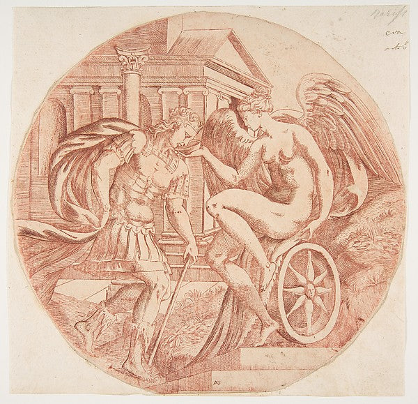 Fortune Making a Prince Drink c1543-Antonio Fantuzzi, After Ro,  Poster Print Wall Art