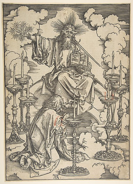 Saint John Beholding the Seven Golden Candlesticks  from The A,  Poster Print Wall Art
