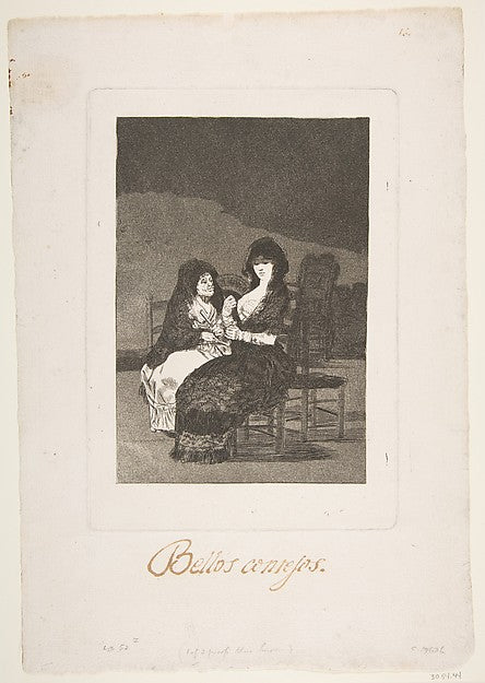 Plate 15 from 'Los Caprichos' -  Pretty Advice  1799-Goya ,  Poster Print Wall Art