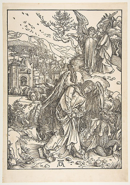 The Angel with the Key to the Bottomless Pit   from The Apocal, Poster Print
