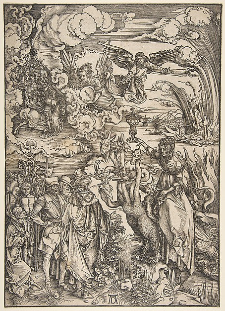 The Whore of Babylon n.d.-Albrecht Dürer ,  Poster Print Wall Art