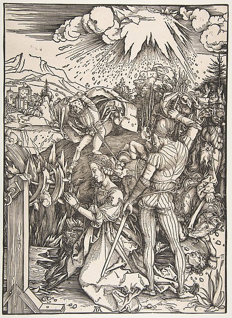 The Martyrdom of Saint Catherine n.d.-Albrecht Dürer , Poster Print
