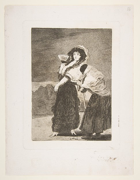 Plate 16  from 'Los Caprichos':For heaven's sake: and it was h,16x12"(A3) Poster