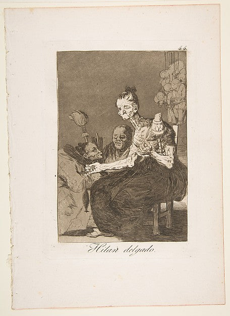 Plate 44 from 'Los Caprichos': They spin finely  1799-Goya ,16x12"(A3) Poster