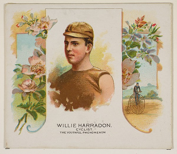 Willie Harradon  Cyclist  The Youthful Phenomenon  from World',  Poster Print Wall Art