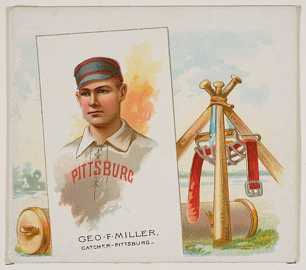 George F. Miller  Catcher  Pittsburgh  from World's Champions ,  Poster Print Wall Art