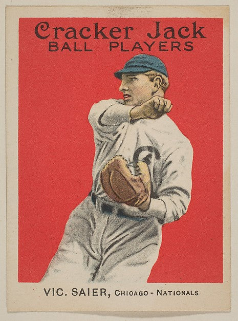 Vic Saier  Chicago  National League  from the Ball Players ser,  Poster Print Wall Art