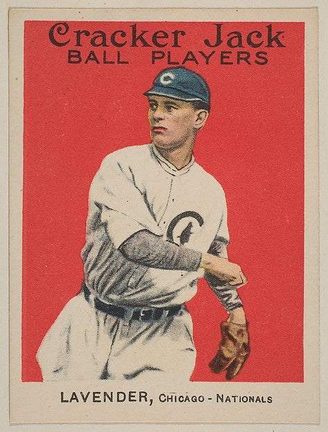 Lavender  Chicago  National League  from the Ball Players seri,  Poster Print Wall Art