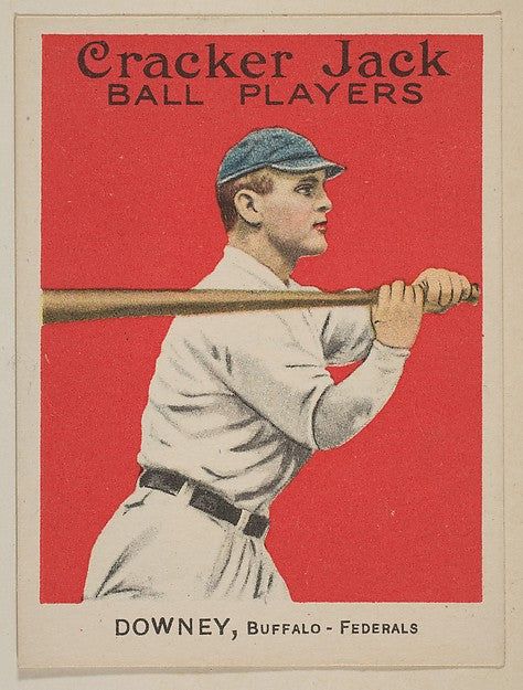 Downey  Buffalo  Federal League  from the Ball Players series ,  Poster Print Wall Art