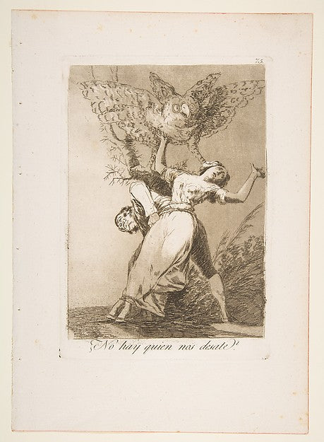 Plate 75 from 'Los Caprichos': Is there no one to untie us?  1, Poster Print