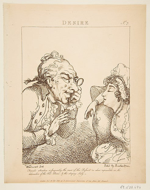 Desire  February 21, 1800-After George Moutard Woodward ,  Poster Print Wall Art