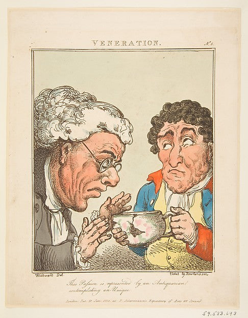 Veneration  January 21, 1800-After George Moutard Woodward ,16x12"(A3)Poster