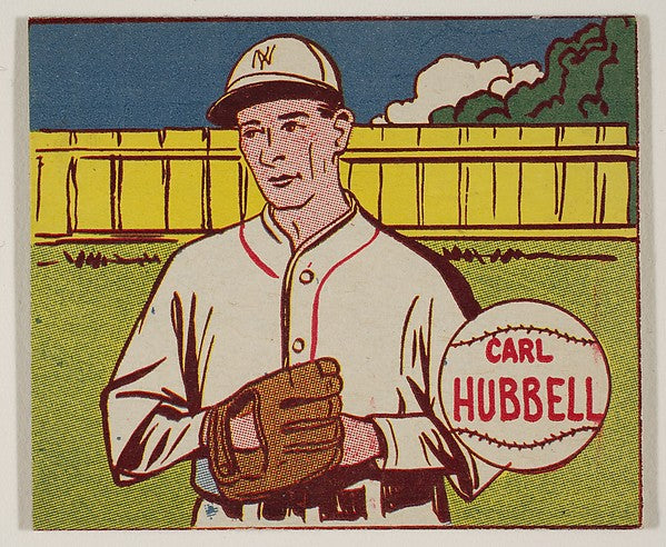 Carl Hubbell  from the series Baseball Stars  1943-,  Poster Print Wall Art