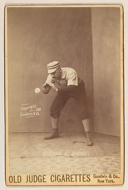 Barney Gilligan  Catcher  Detroit  from the series Old Judge C,  Poster Print Wall Art