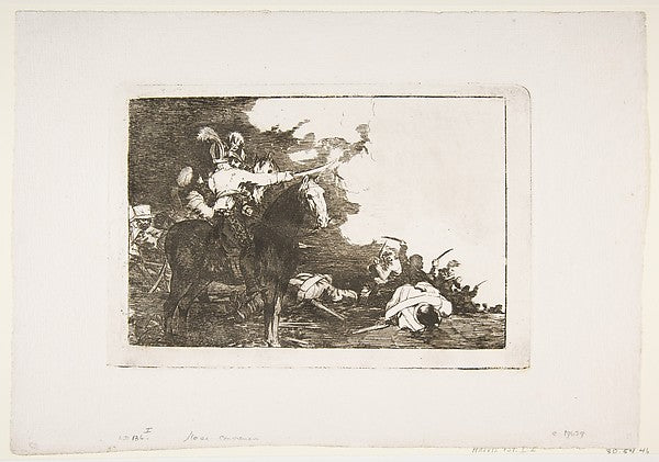 Plate 17 from 'The Disasters of War'  -  'They do not agree.'  1,  Poster Print Wall Art