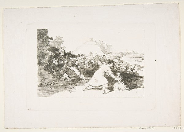 Plate 44 from 'The Disasters of War'  -  'I saw it.'  1810-Goya,  Poster Print Wall Art