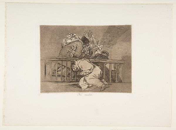 Plate 47 from 'The Disasters of War'  -  'This is how it happene,  Poster Print Wall Art