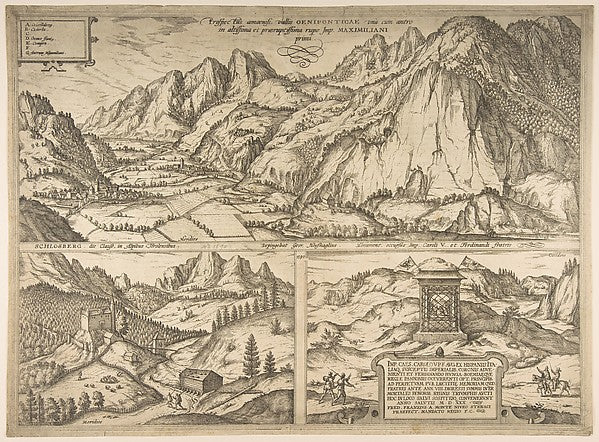 Innsbruck from the series Civitates Orbis Terrarum  vol. V  pl,  Poster Print Wall Art