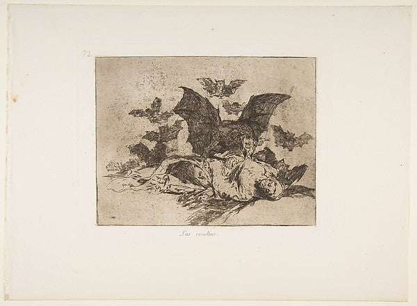Plate 72  from 'The Disasters of War'  -  'The Consequences.'  a,  Poster Print Wall Art