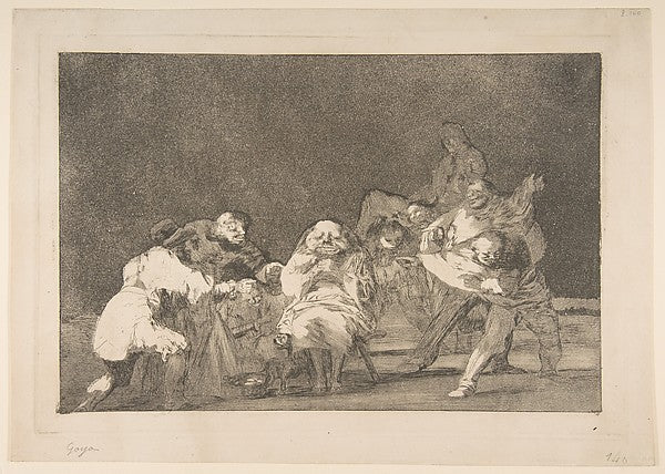 Plate 17 from the 'Disparates' -  Loyalty c1816–23-Goya ,  Poster Print Wall Art