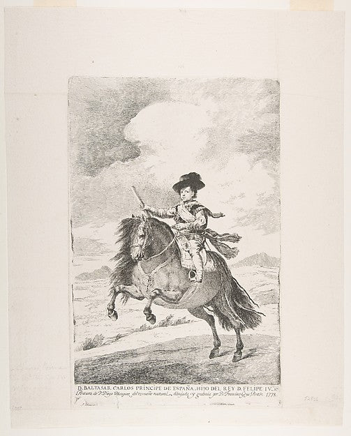 Baltasar Carlos  Prince of Spain and Son of Philip IV  1778-Go,  Poster Print