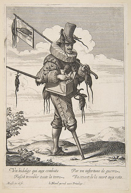 The Ratcatcher mid to late 17th cent-Abraham Bosse,  Poster Print Wall Art