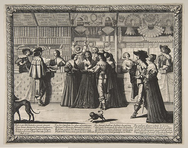 The Gallery of the Palace of Justice c1638-Abraham Bosse,  Poster Print Wall Art