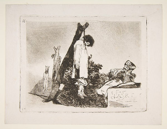 Plate 36 from 'The Disasters of War' : 'Not [in this case] eit,16x12"(A3) Poster