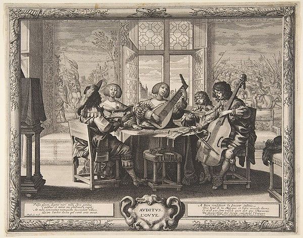Hearing c1638-Abraham Bosse, Poster Print
