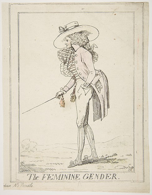 The Feminine Gender February 2, 1787-Attributed to Henry Kings,  Poster Print