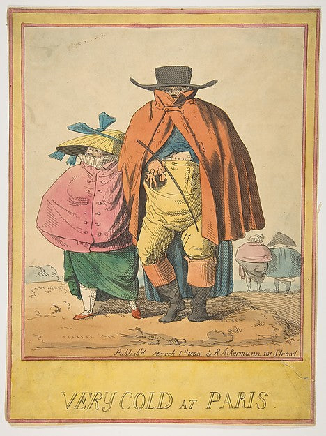 Very Cold at Paris March 1, 1806-Anonymous, British, 19th cent,  Poster Print