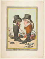 A Pair of Polished Gentlemen March 10, 1801-James Gillray ,16x12"(A3)Poster