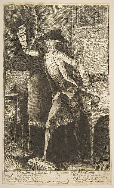 Frontispiece to the 2nd Edition of Lord St[anhop]e's Observati,  Poster Print