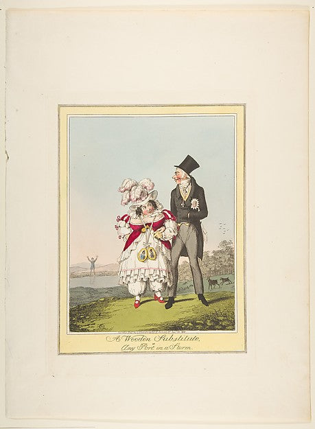 A Wooden Substitute  or Any Port in a Storm January 19, 1821-P,  Poster Print