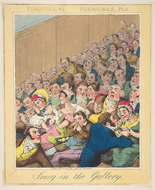 Theatrical Pleasures   c1835-Theodore Lane ,  Poster Print
