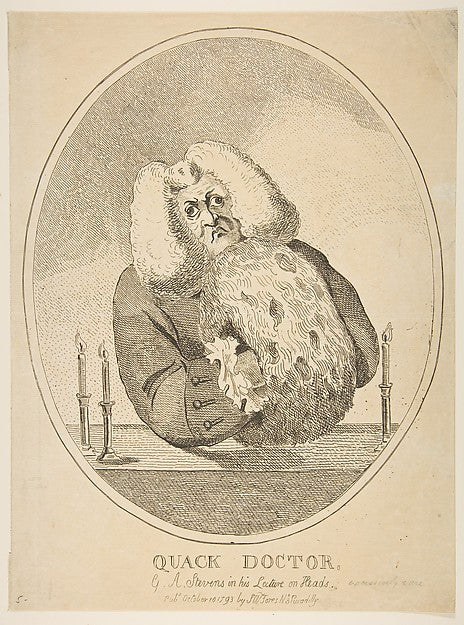 Quack Doctor  G. W. Stevens in His Lecture on Heads October 10,  Poster Print
