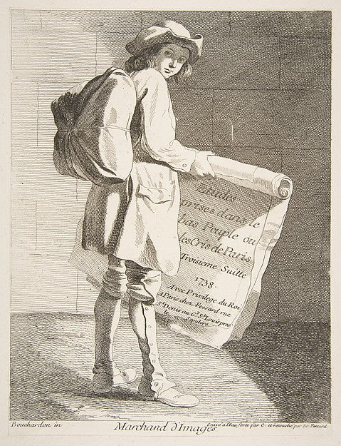Picture Seller 1738-Anne Claude Philippe de Tubières, comte de,  Poster Print