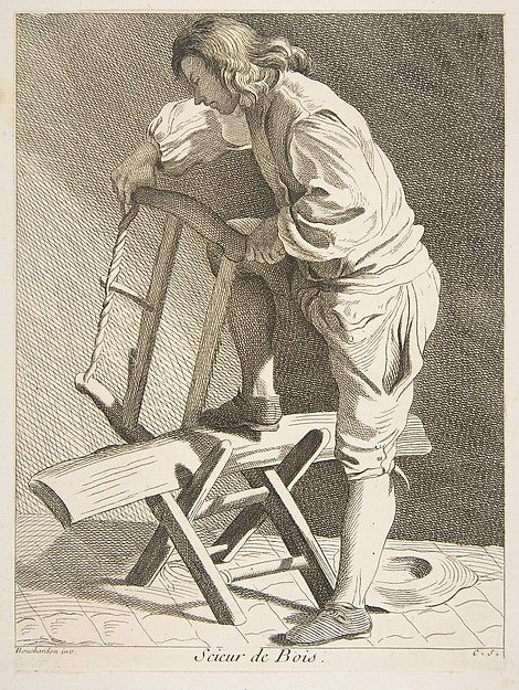 Wood Cutter 1742-Anne Claude Philippe de Tubières, comte de Ca,16x12"(A3)Poster