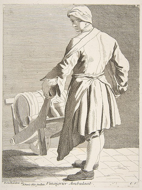 Wandering Vinegar Seller 1738-Anne Claude Philippe de Tubières,  Poster Print