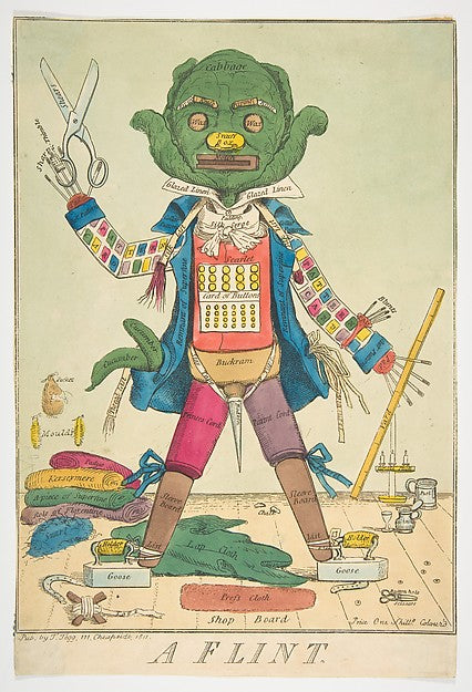 A Flint 1811-Anonymous, British, 19th cent,16x12"(A3)Poster