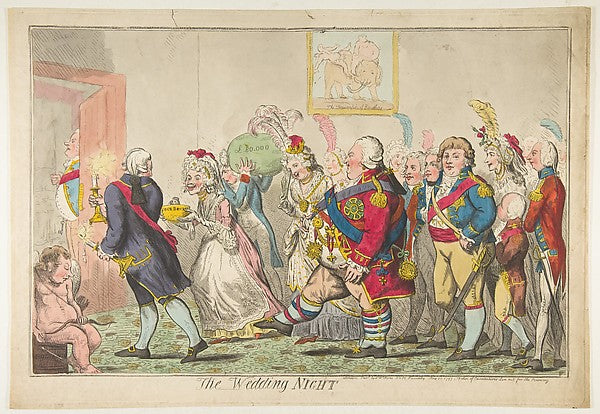 The Wedding Night May 20, 1797-Isaac Cruikshank ,16x12