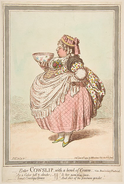 Enter Cowslip with a Bowl of Cream. - vide Brandenburg Theatri,  Poster Print