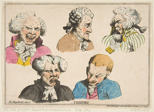 Oddities January 1792-Thomas Rowlandson,After Henry Wigstead ,  Poster Print