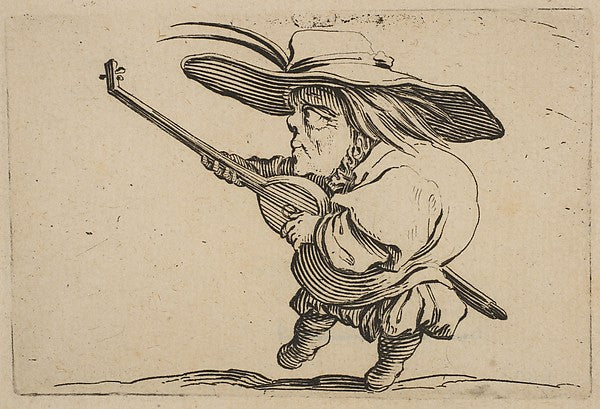 Le Joeuer de Luth    from Varie Figure Gobbi  suite appelée au,  Poster Print
