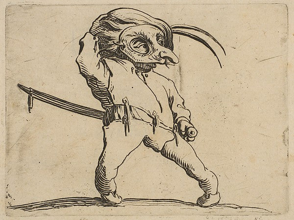 L'Homme Masqué aux Jambes Torses   from Varie Figure Gobbi  su,  Poster Print Wall Art