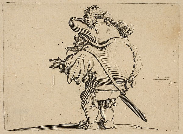 L'Homme au Gros Dos Orné d'Une Rangée de Boutons   from Varie ,  Poster Print