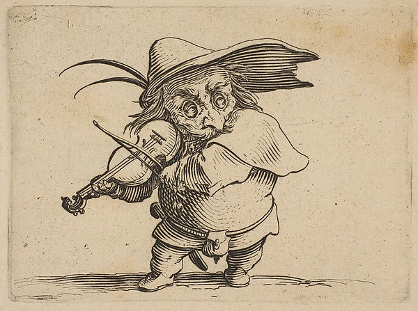 Le Joueur de Violon   from Varie Figure Gobbi  suite appelée a,  Poster Print